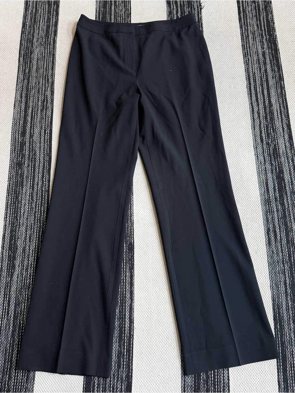 Lafayette 148 New York Women's Wool Blend Black Boot-Cut Dress Pants Size 10